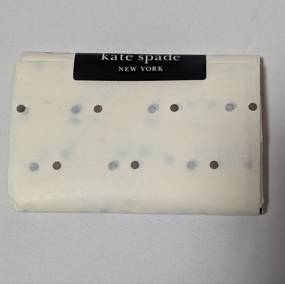 Kate Spade New York Saffiano Leather Slim Card Holder Wallet Tennis Ball Yellow - Picture 5 of 5